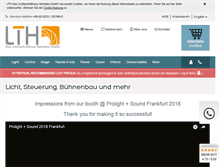 Tablet Screenshot of lth-gmbh.de